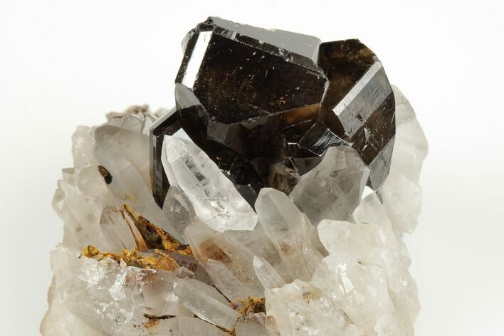 Gemmy Cassiterite Crystals On Quartz - Viloco Mine, Bolivia #192160